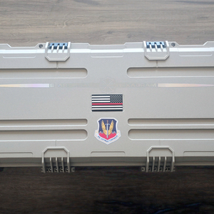 택티컬 하드케이스 미사용신품 카메라 드론 캐리어 (밀리터리 샌드 / 커스텀 스티커 포함)