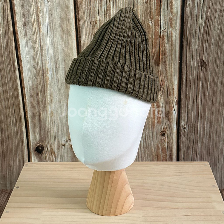 키지마타카유키 골지 숏비니 올리브색 프리사이즈--0