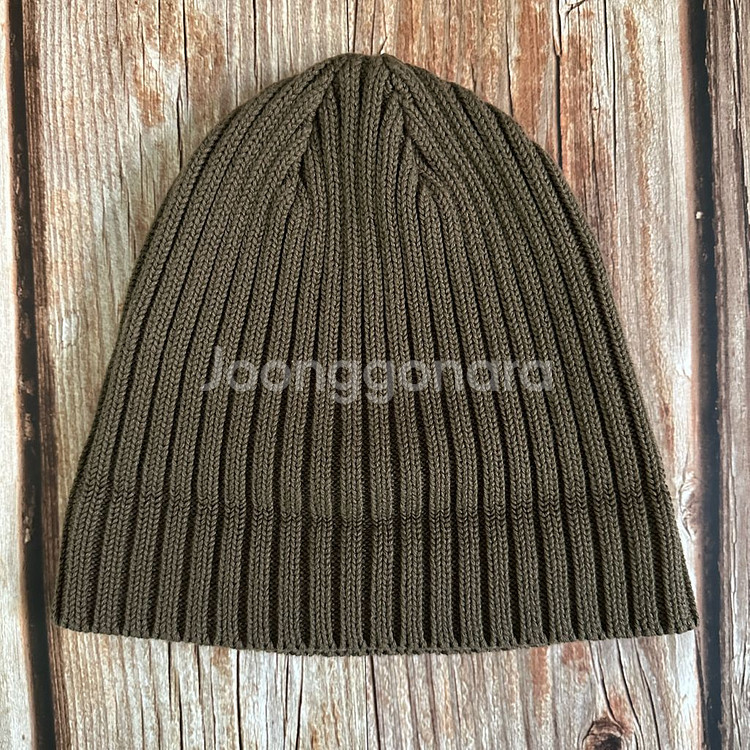 키지마타카유키 골지 숏비니 올리브색 프리사이즈--6