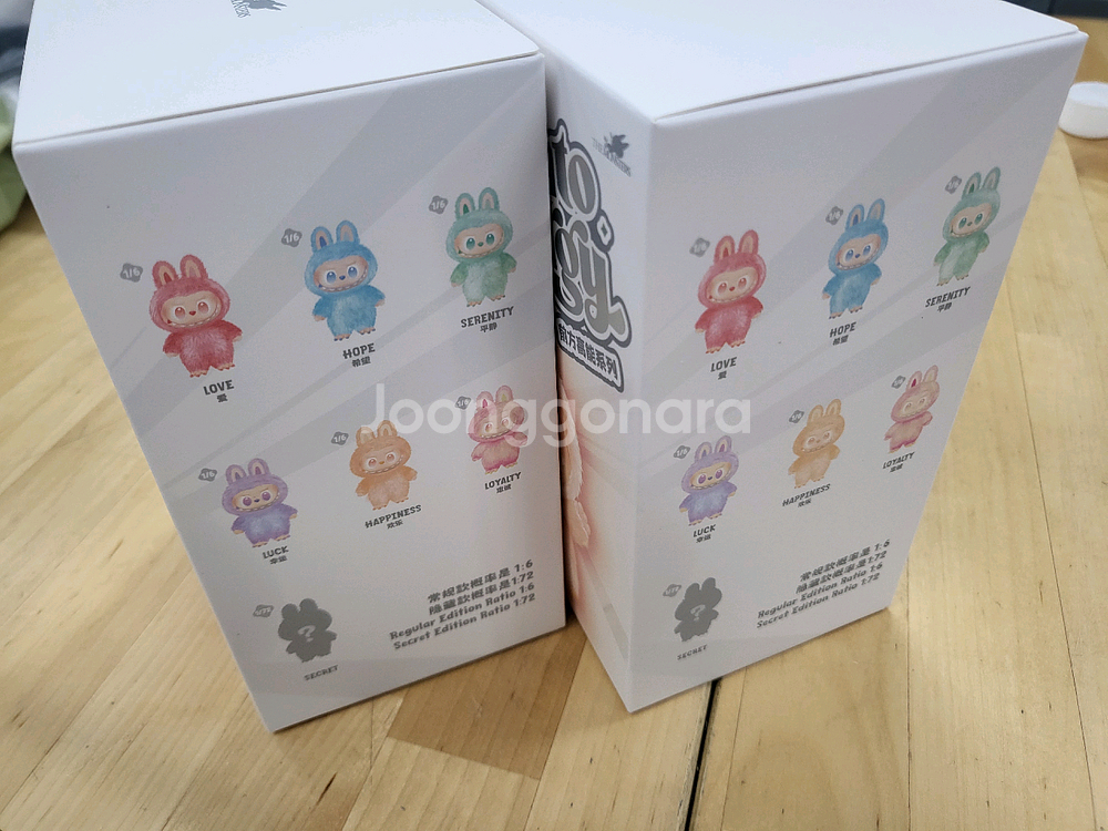 매개봉, 택포_라부부 키링 하이라이트 마카롱 2박스/스컬판다 빛의 정원 키링 2박스--2