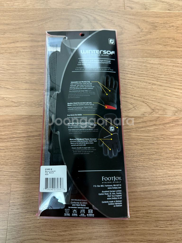 풋조이 USA 윈터소프 방한용 양손 골프장갑 여성용 M(19호) 새상품 판매합니다. 여--1