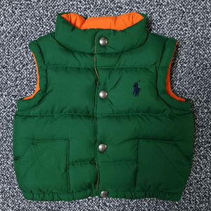 [무료배송][18M]폴로 키즈 리버시블 덕다운 패딩 조끼