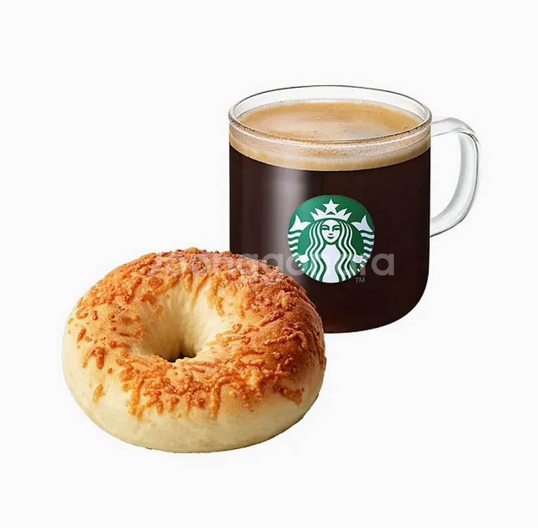 스타벅스 카페 아메리카노 T+탕종 파마산치즈베이글 기프티콘--0