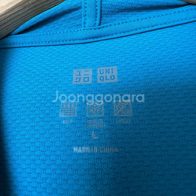 우먼L 유니클로 에어리즘 후드 집업--2