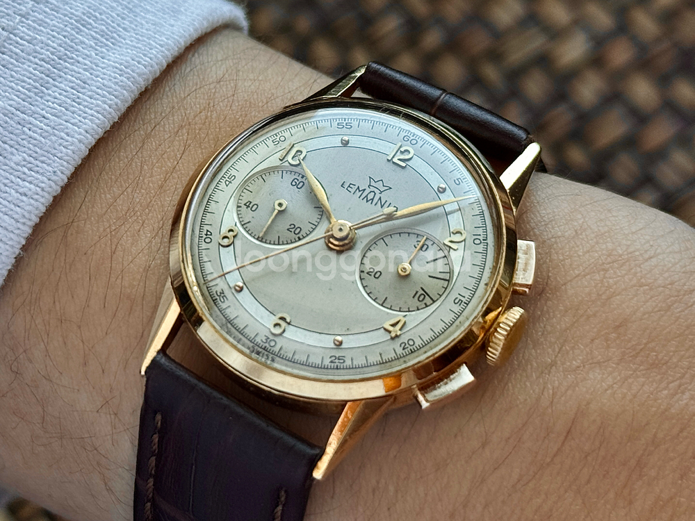 르마니아 CH-27 금통 수동 크로노그래프 (오메가 Cal.321,파텍필립 27,바쉐론콘스탄틴 1142) 팝니다--2