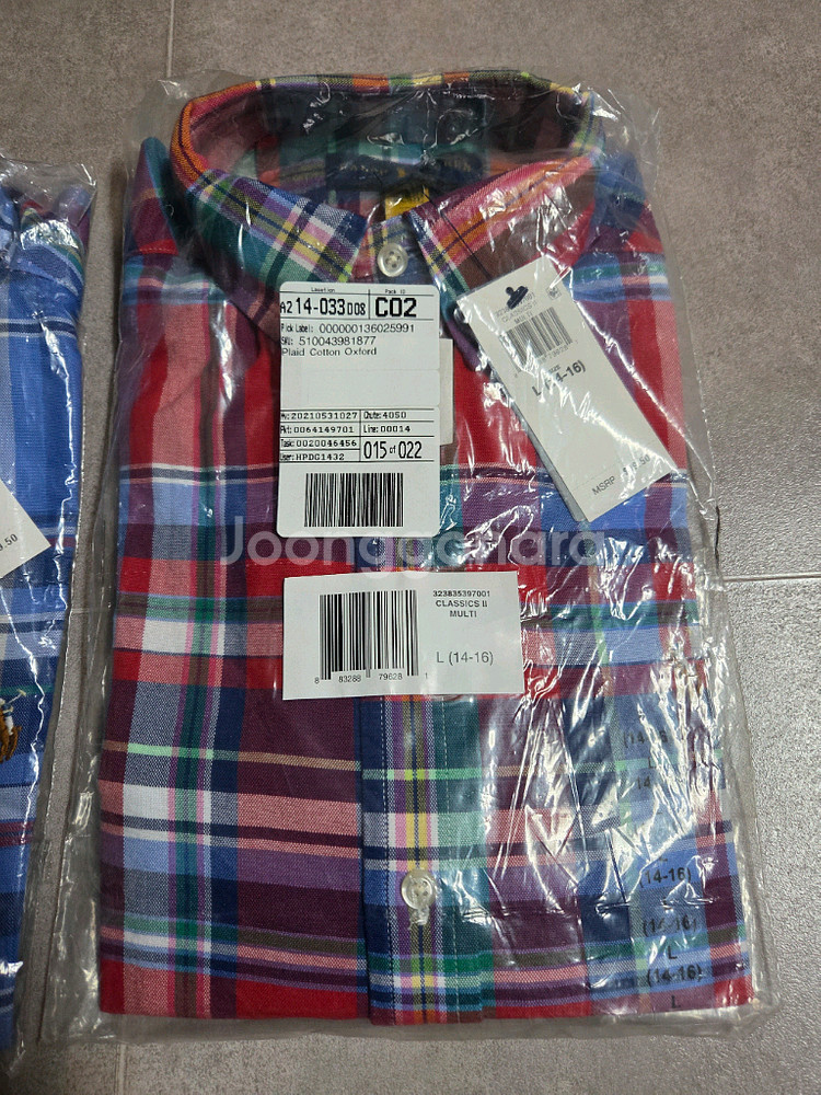 폴로 남방 주니어 라지 L--2