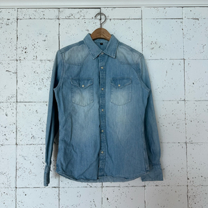 M 무인양품 무지 웨스턴 셔츠