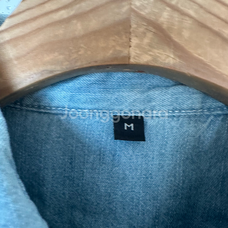 M 무인양품 무지 웨스턴 셔츠--2