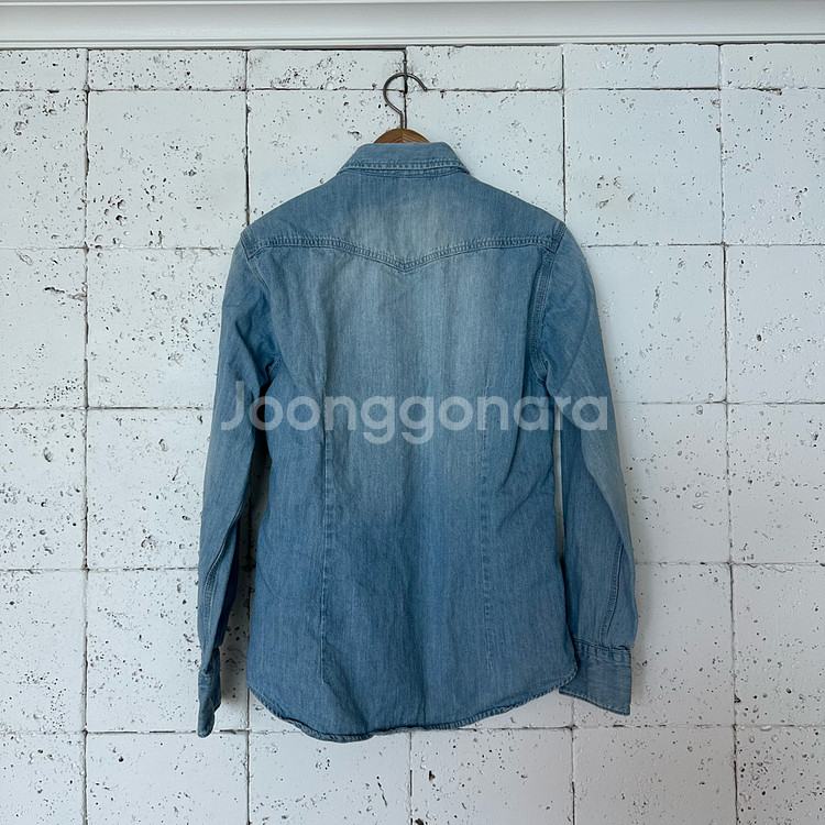 M 무인양품 무지 웨스턴 셔츠--4