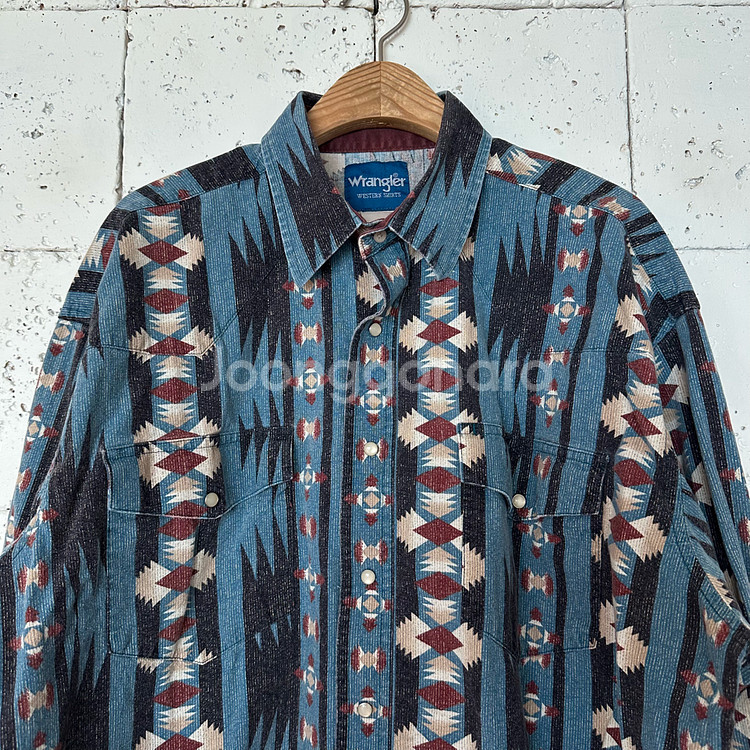 2XL 랭글러 웨스턴 셔츠--1