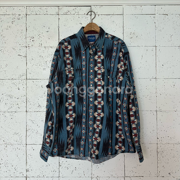 2XL 랭글러 웨스턴 셔츠--0