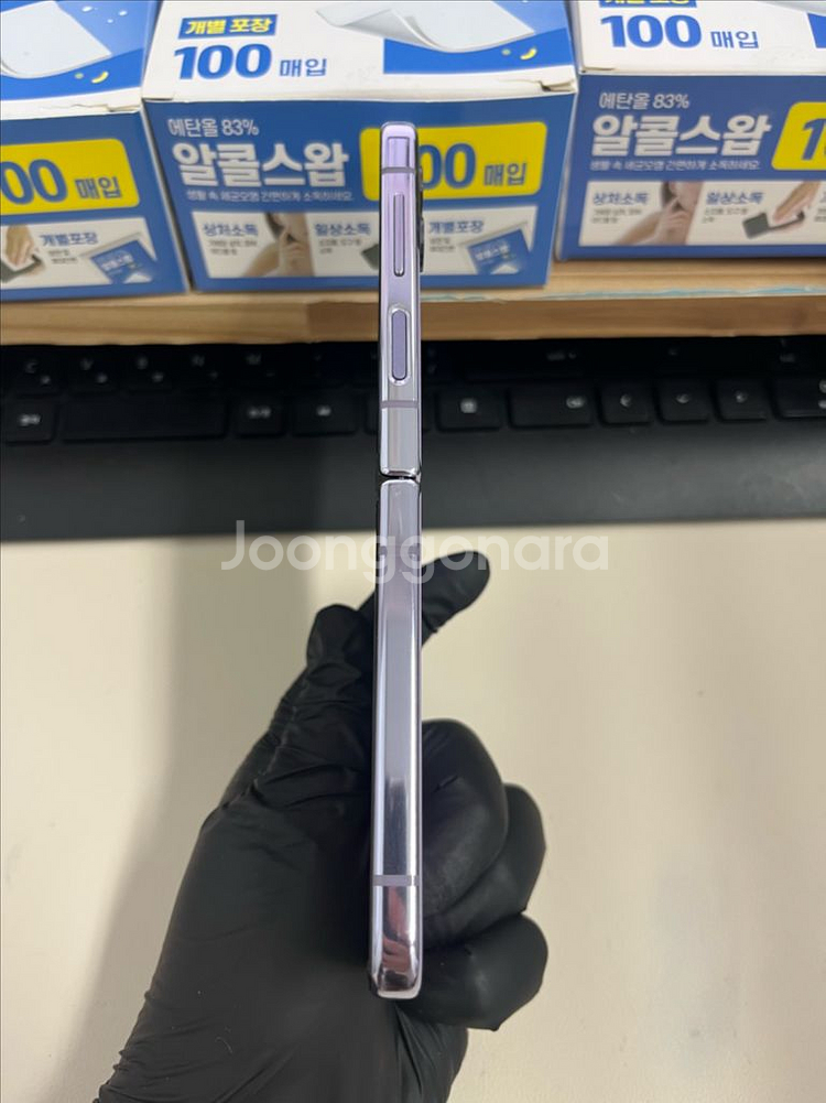갤럭시Z플립4 256G 보라퍼플 S급!--4