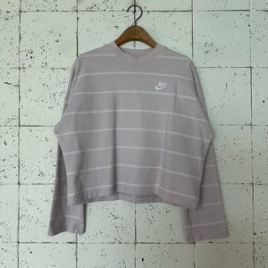 우먼L 나이키 크롭 긴팔티