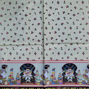 퀼트 원단 메리엥겔 체리 보더 1/4마