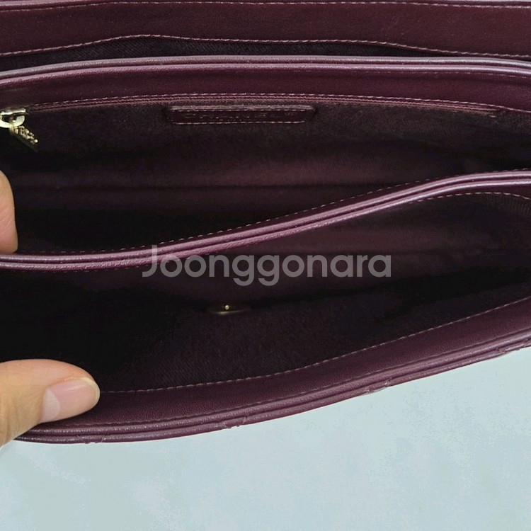 샤넬 카프스킨 미듐 크로스백--7