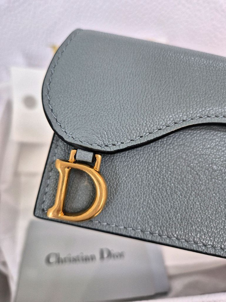 (새제품)디올 블룸 새들 카드지갑 디올지갑--3