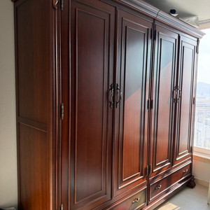 [3개 세트]바로크가구 원목 장롱 앤틱 고급 옷장