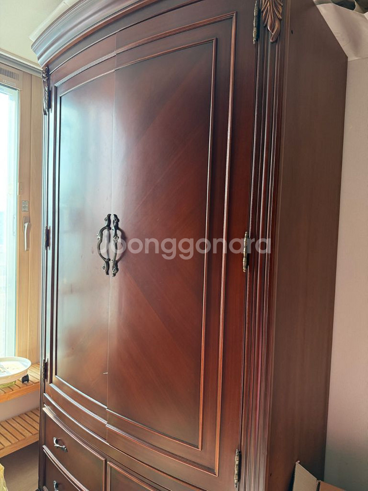 [3개 세트]바로크가구 원목 장롱 앤틱 고급 옷장--1
