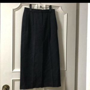 한섬 시스템 울 슬릿 롱트임 롱 모직 스커트 치마 하객룩 출근룩 결혼식