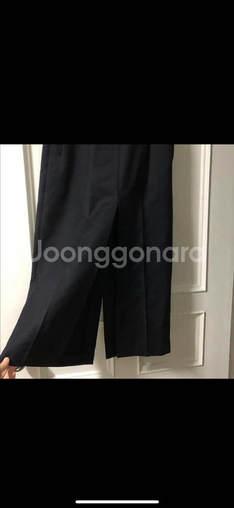 한섬 시스템 울 슬릿 롱트임 롱 모직 스커트 치마 하객룩 출근룩 결혼식--1