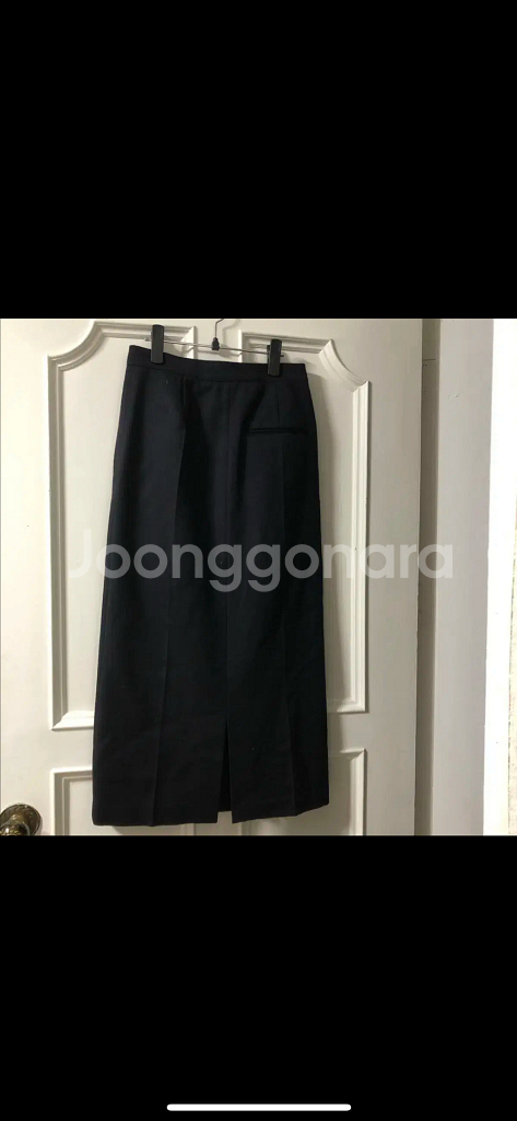 한섬 시스템 울 슬릿 롱트임 롱 모직 스커트 치마 하객룩 출근룩 결혼식--4