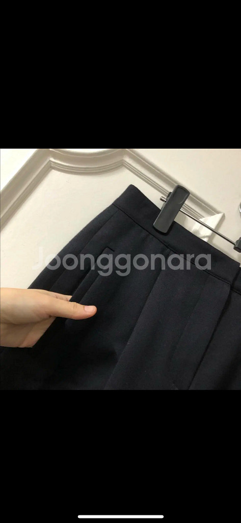 한섬 시스템 울 슬릿 롱트임 롱 모직 스커트 치마 하객룩 출근룩 결혼식--3