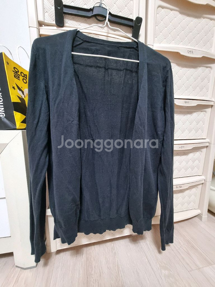 여성 면가디건 유니클로--0