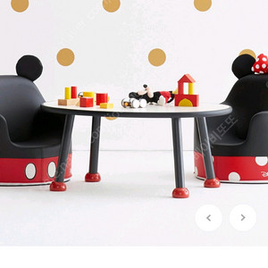 일룸 디즈니 미키 땅콩책상 소파세트