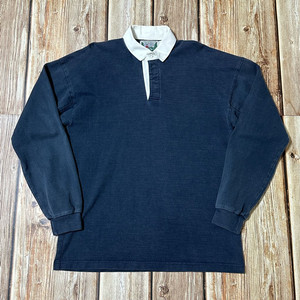 컬럼비아니트 럭비 셔츠 네이비 색상 M 사이즈
