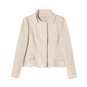 [M]마인 앙고라 울100% 크림 핸드메이드 숏 코트 자켓 재킷