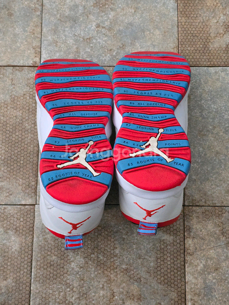 (240)나이키 에어 조던 10 레트로 시카고 플래그 스니커즈--7