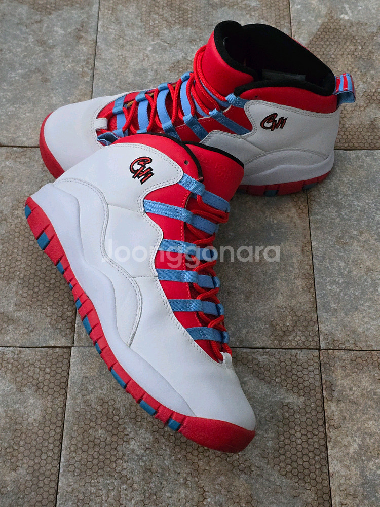 (240)나이키 에어 조던 10 레트로 시카고 플래그 스니커즈--5