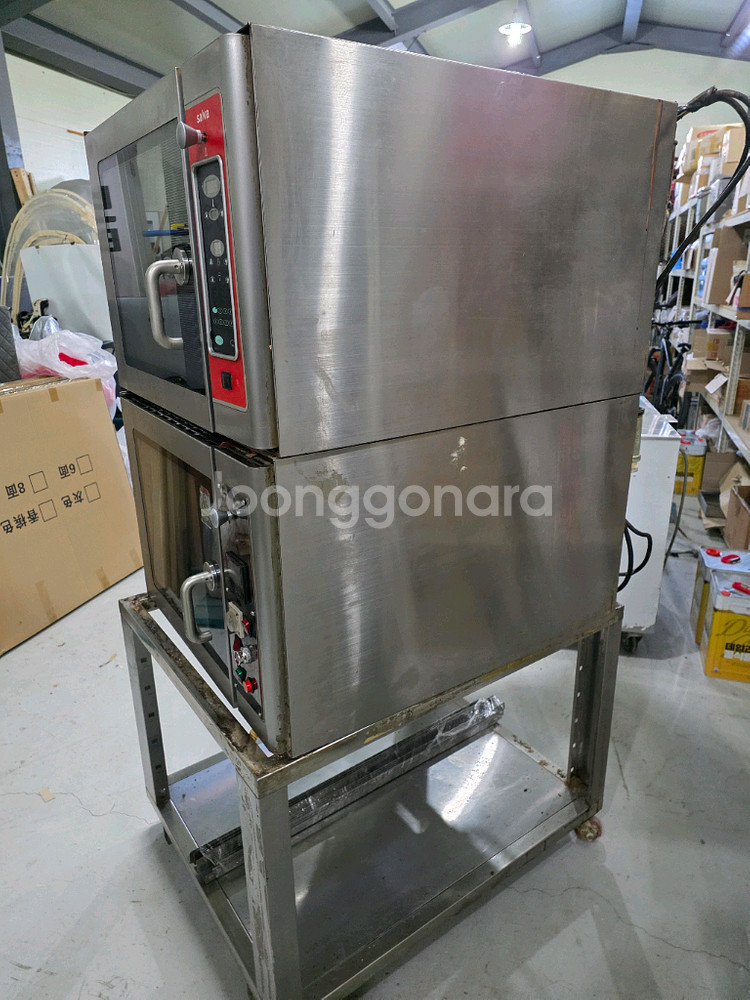 살바 salva 업소용 컨벡션 오븐 5매 2단 총 10매 오븐렉 포함--2