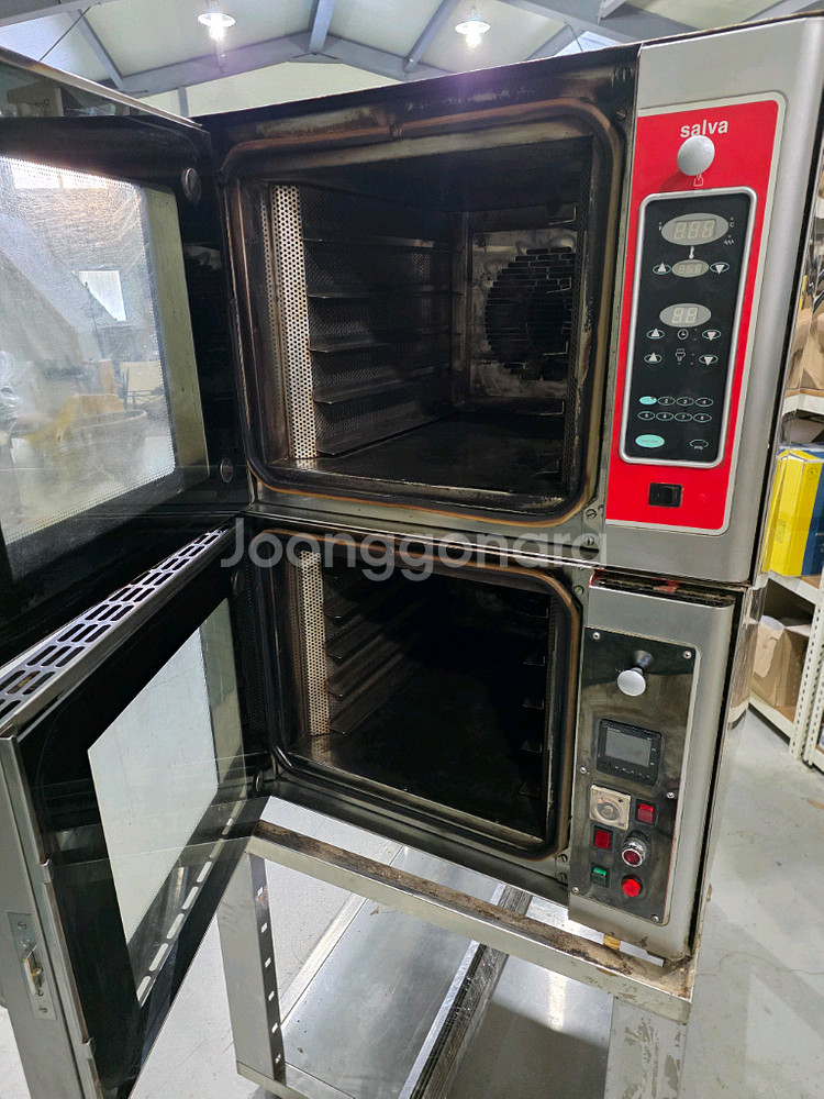 살바 salva 업소용 컨벡션 오븐 5매 2단 총 10매 오븐렉 포함--1