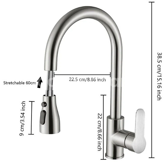 주방 싱크대 원홀 수전(미사용)--3