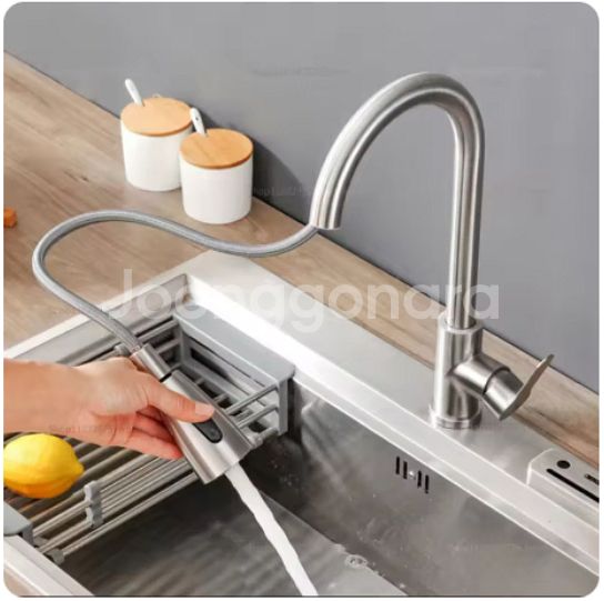 주방 싱크대 원홀 수전(미사용)--2