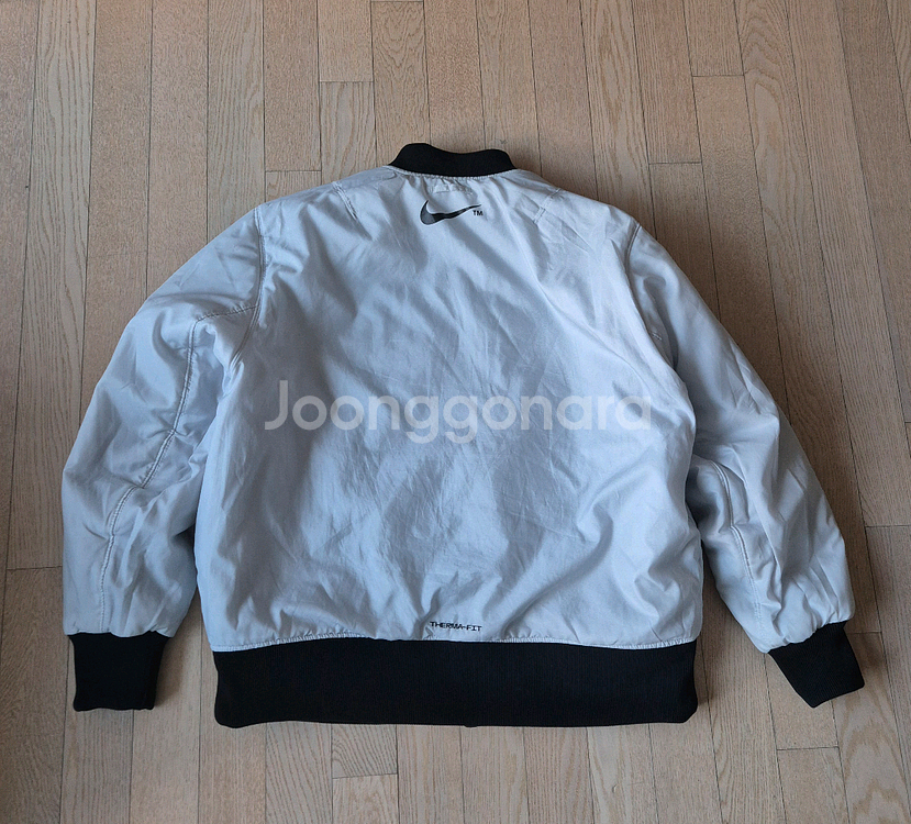 나이키 스우시 써마핏 봄버 바시티 리버서블 자켓 XXL--3