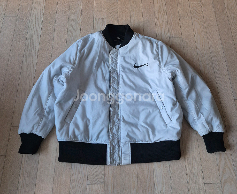 나이키 스우시 써마핏 봄버 바시티 리버서블 자켓 XXL--2