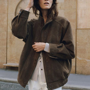 (오늘만 최저가) (택O) 루에브르 asymmetric 스웨이드 자켓