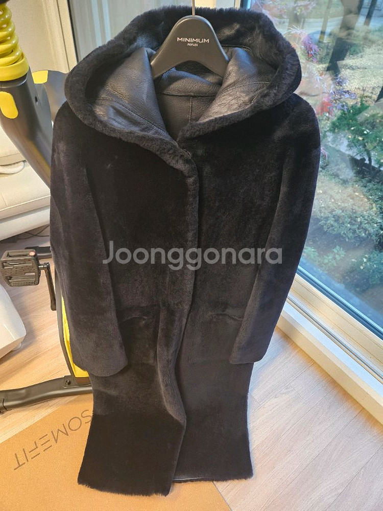 무스탕 후드 코트--1