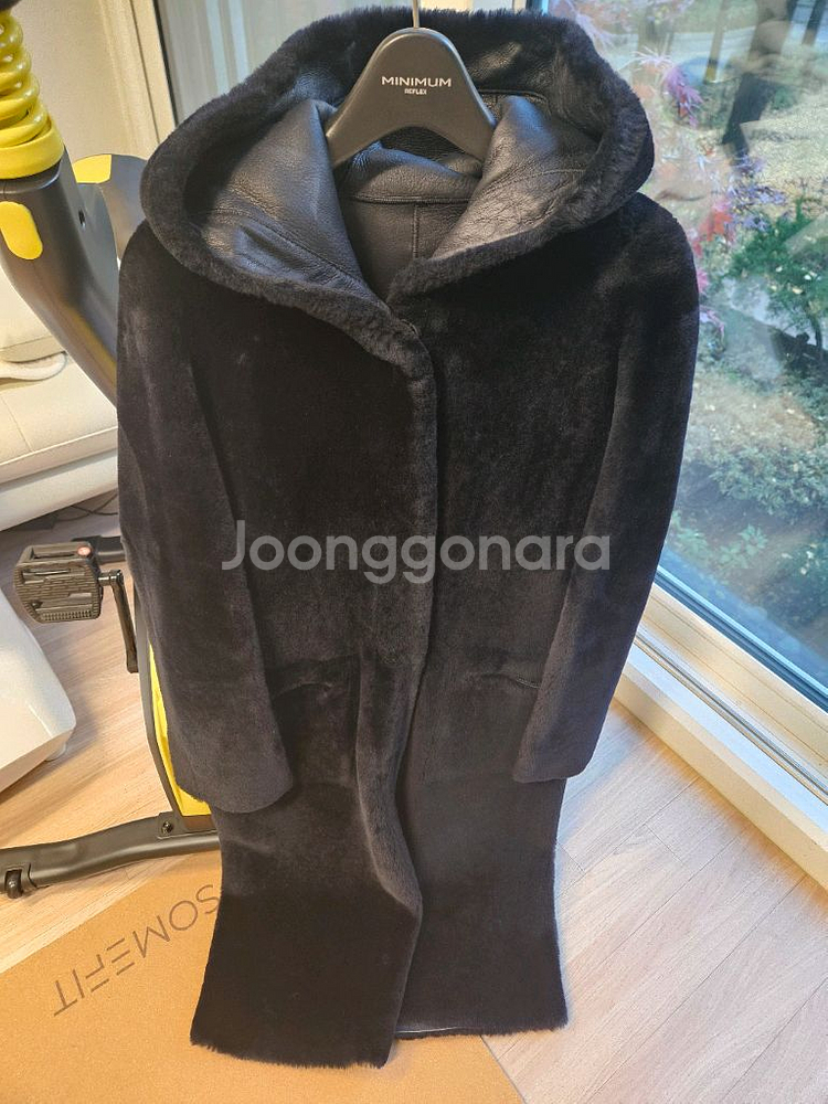 무스탕 후드 코트--0