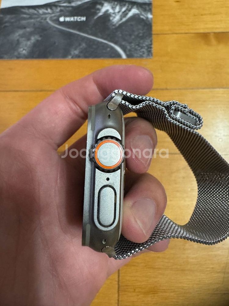 애플워치 울트라 티타늄 49mm 셀룰러 박풀--3