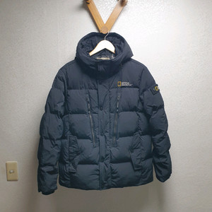 [남95] 내셔널지오그래픽 블랙 패딩 후디