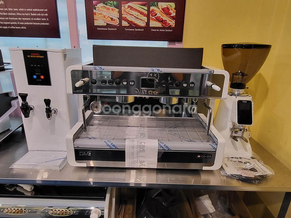 새상품 이태리 씨메 CO-05 PID 커피머신 세트--0