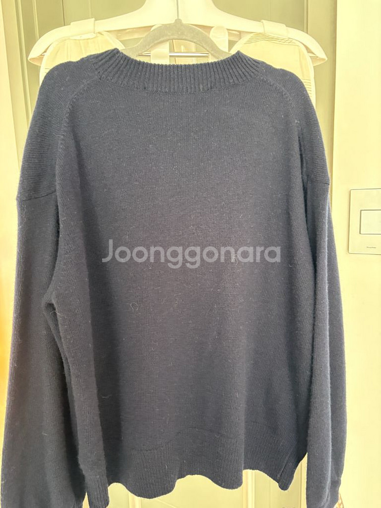 럭키슈에트 소매프릴 캐시미어 니트-프리사이즈---6