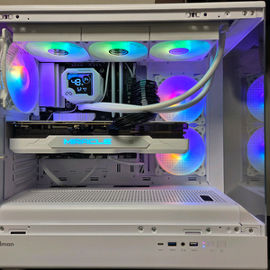 9800x3d, b850m wifi, rtx4080 super 화이트PC