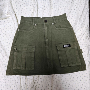 oio i오아이오아이 5252 카키 a라인 스커트 치마
