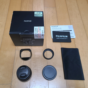 후지필름 XF 35mm F2 R WR 렌즈 + 후드