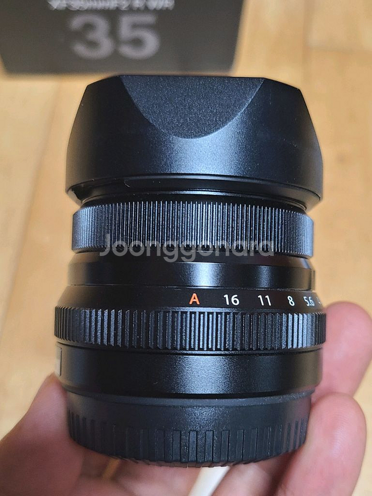 후지필름 XF 35mm F2 R WR 렌즈 + 후드--5