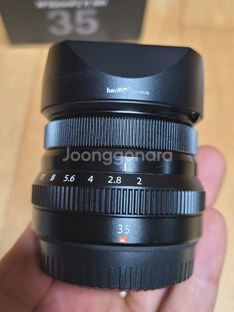 후지필름 XF 35mm F2 R WR 렌즈 + 후드--6